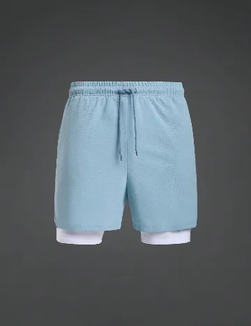 Pantaloni scurti SHEIN, albastru
