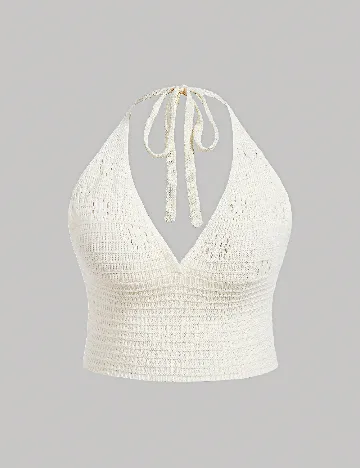 Top SHEIN CURVE, alb