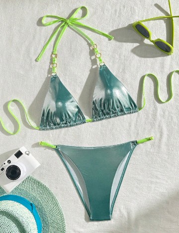 Costum de baie SHEIN, turcoaz