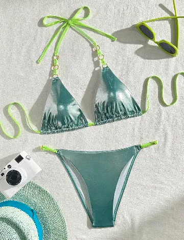 Costum de baie SHEIN, turcoaz