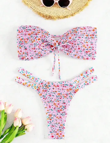 Costum de baie SHEIN, roz