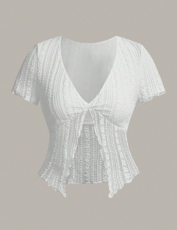 Top SHEIN, alb