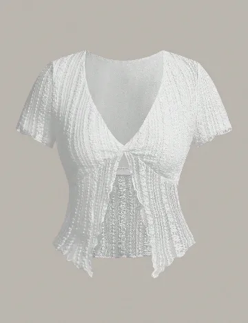 Top SHEIN, alb