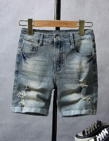 Pantaloni scurti Shein Kids, albastru