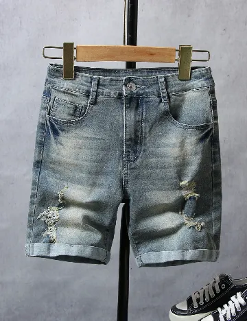 Pantaloni scurti Shein Kids, albastru