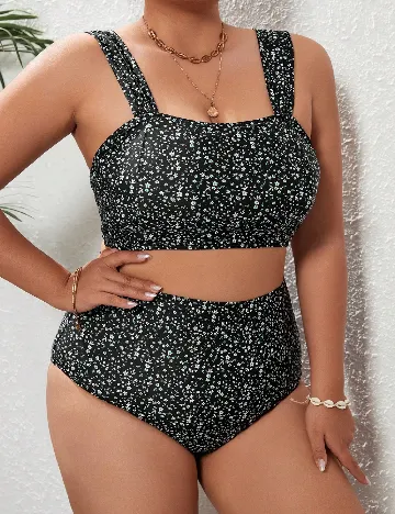 Costum de baie SHEIN CURVE, negru
