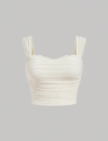 Top SHEIN CURVE, crem