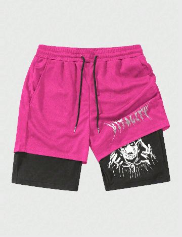 Pantaloni scurti Romwe, roz