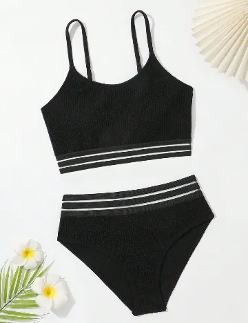 Costum de baie Shein Kids, negru