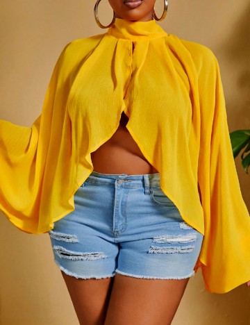 Bluza SHEIN CURVE, galben