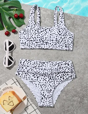 Costum de baie Shein Kids, alb