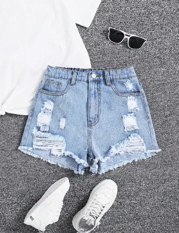 Pantaloni scurti Shein Kids, albastru