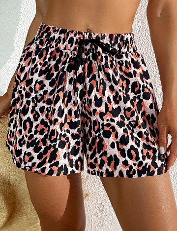 Pantaloni de plaja SHEIN, animal print