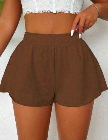 Pantaloni scurti SHEIN, maro