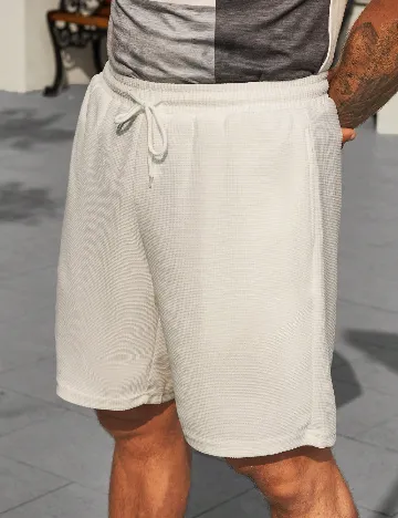 Pantaloni scurti SHEIN, alb