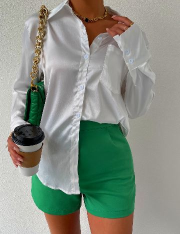Pantaloni scurti SHEIN, verde