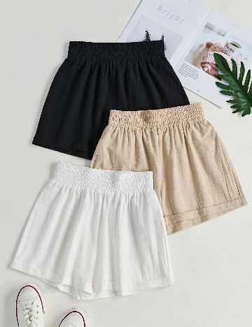 Set Pantaloni scurti 3 perechi SHEIN, mix culori