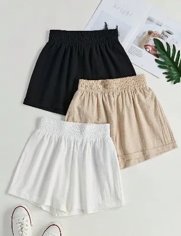 Set Pantaloni scurti 3 perechi SHEIN, mix culori