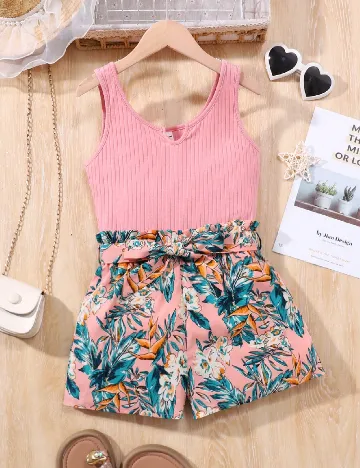 Salopeta Shein Kids, mix culori