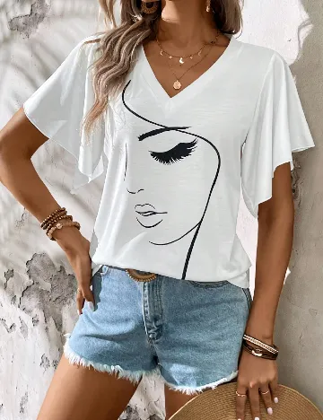 Tricou SHEIN, alb