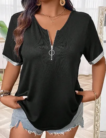 Tricou SHEIN CURVE, negru