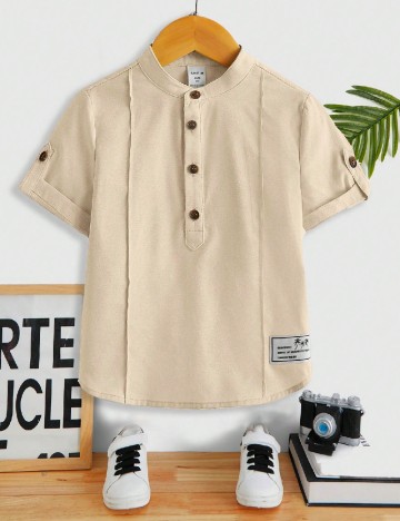 Camasa Shein Kids, bej