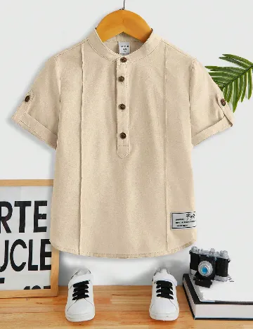Camasa Shein Kids, bej