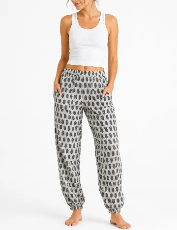 Pantaloni de pijama Tezenis, gri