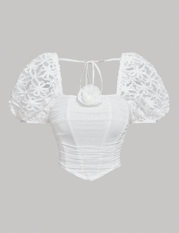 Top SHEIN, alb