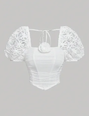 Top SHEIN, alb