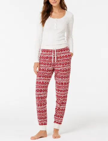 Pantaloni de pijama Tezenis, rosu