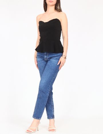 Top Bershka, negru