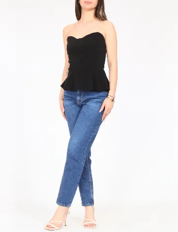 Top Bershka, negru