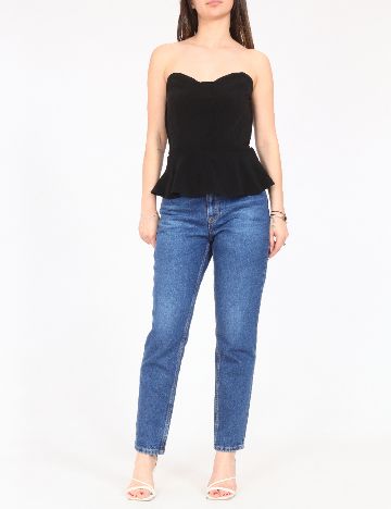 Top Bershka, negru