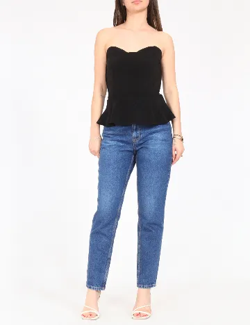 Top Bershka, negru
