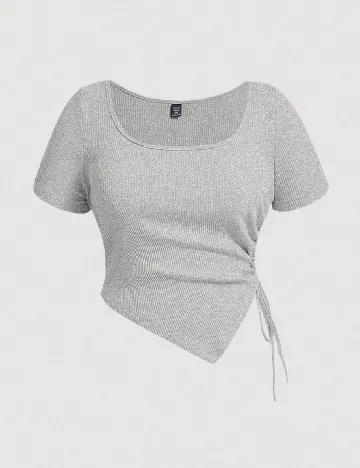 Tricou SHEIN CURVE, gri