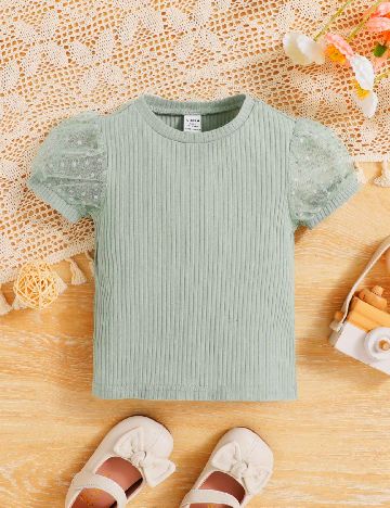Tricou Shein Kids, verde