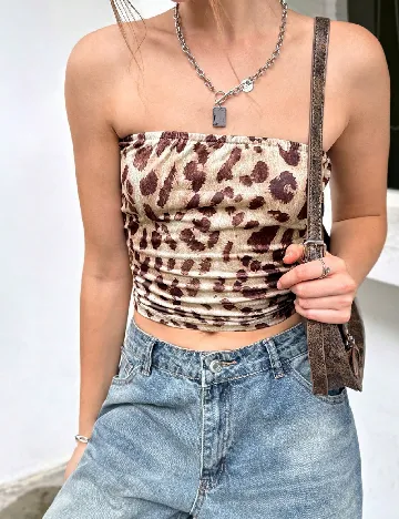Top SHEIN, animal print