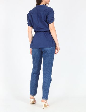 Camasa Bershka, albastru