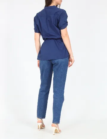 Camasa Bershka, albastru