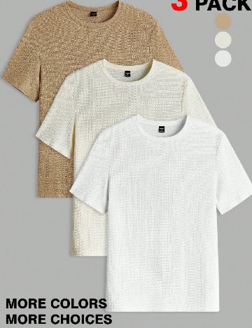 Set Tricou 3 bucati SHEIN, mix culori