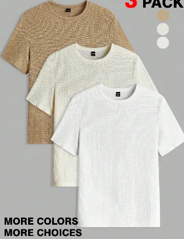Set Tricou 3 bucati SHEIN, mix culori
