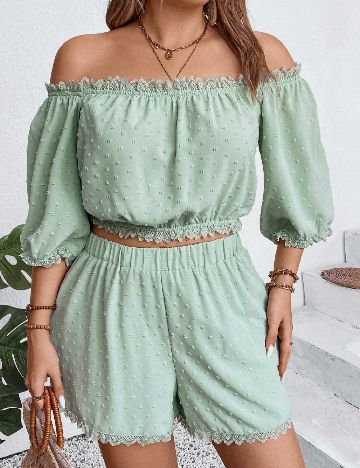 Compleu SHEIN CURVE, verde