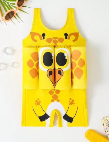 Costum de baie Shein Kids, galben
