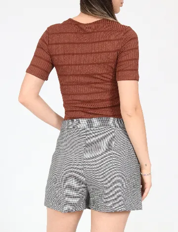 Fusta pantalon Bershka, gri