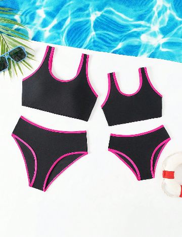 Costum de baie Shein Kids, negru
