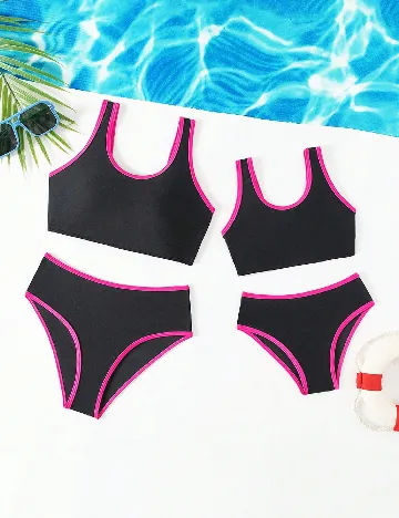 Costum de baie Shein Kids, negru