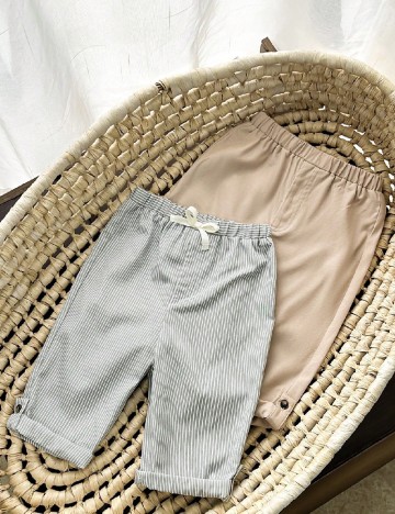 Set pantaloni Shein Kids, gri/maro