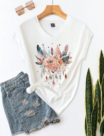 Tricou SHEIN, alb