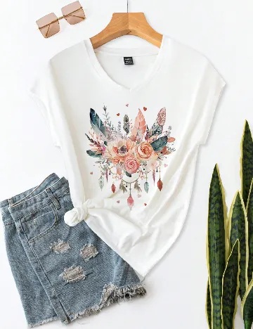 Tricou SHEIN, alb
